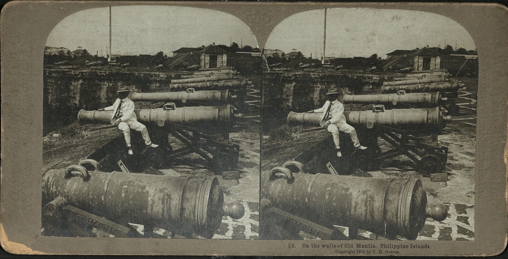 On the walls of Old Manila, Philippine Islands.